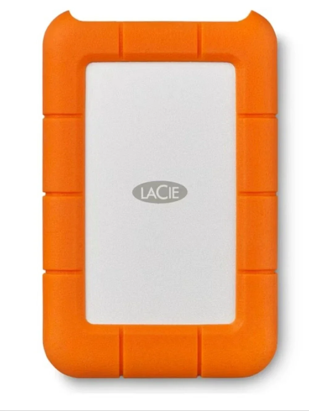 LaCie Rugged External Hard Drive - Orange & White